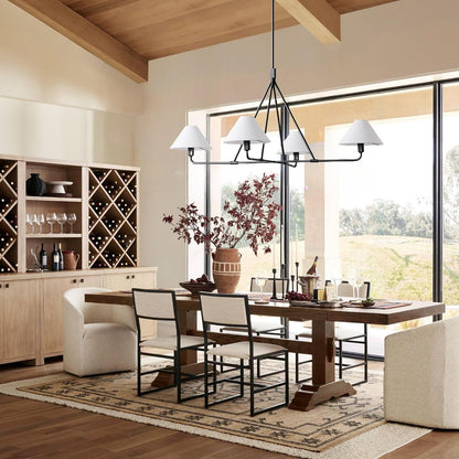 Angle Fabric Chandelier