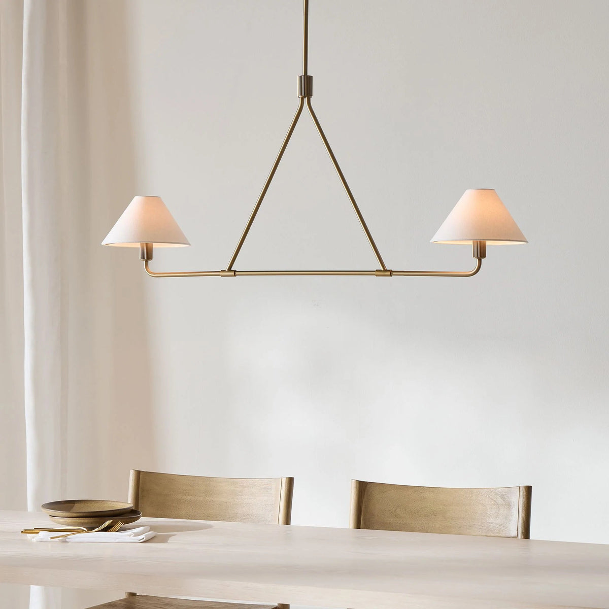 Angle Fabric Chandelier