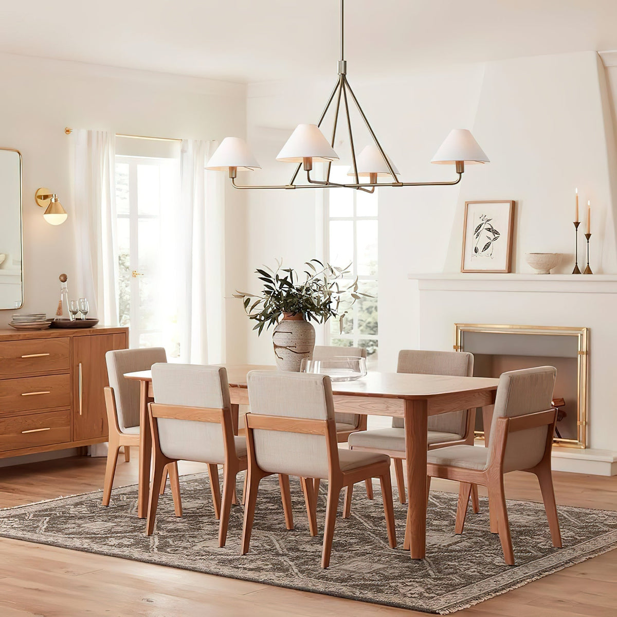 Angle Fabric Chandelier