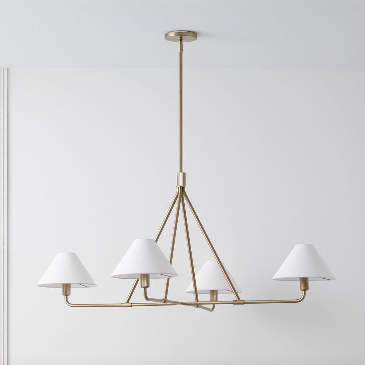 Angle Fabric Chandelier