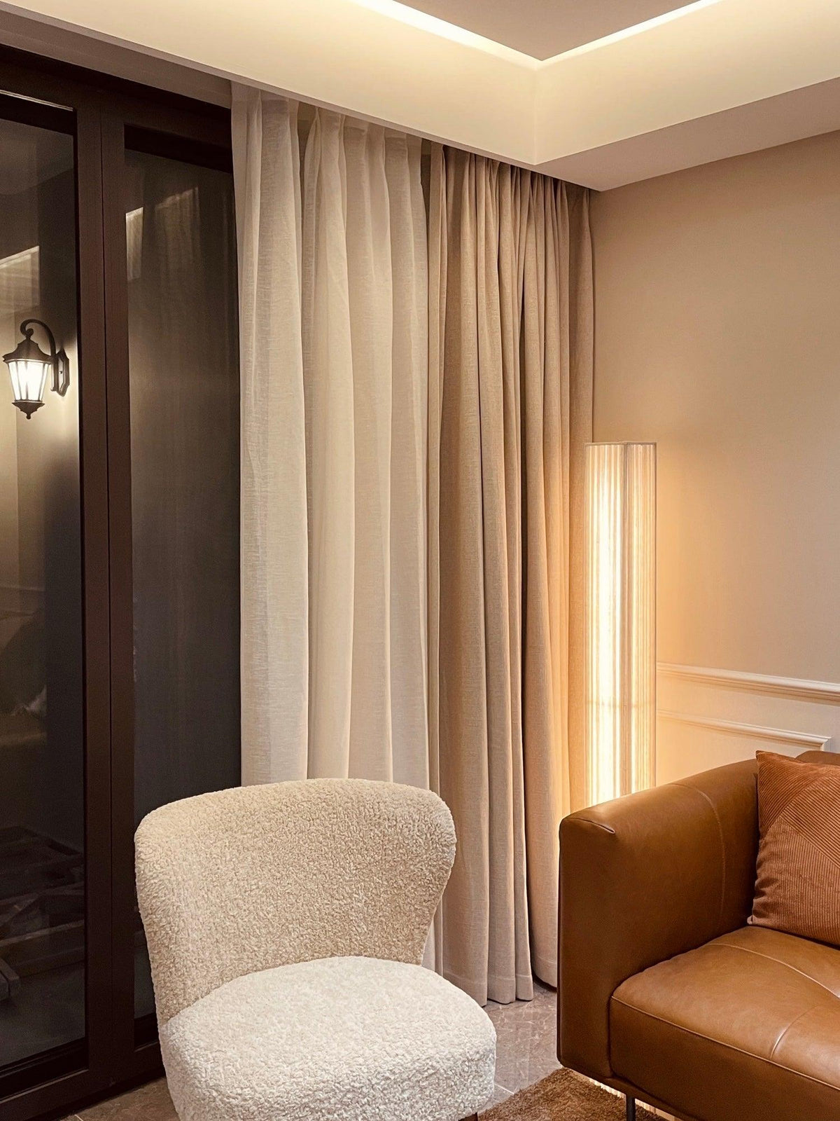 Flute Column Floor Lamp