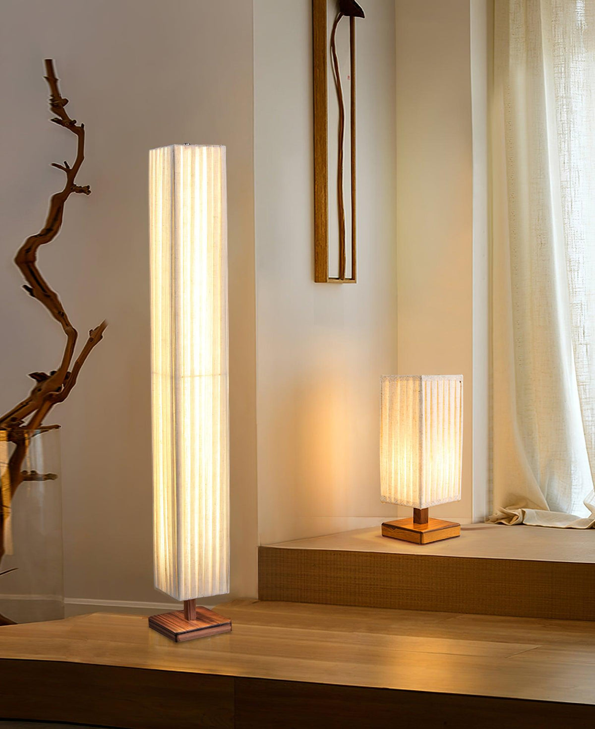 Flute Column Floor Lamp