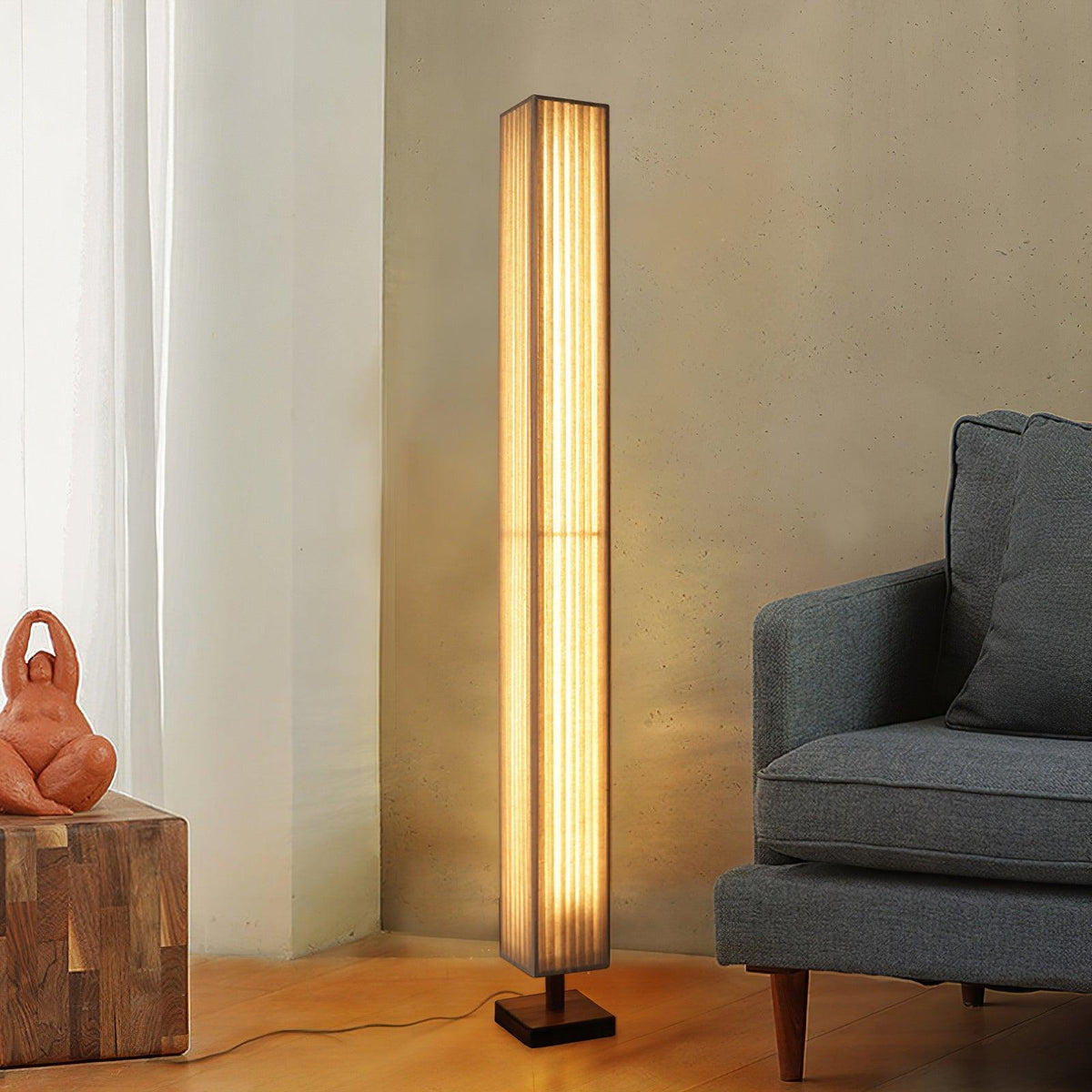 Flute Column Floor Lamp