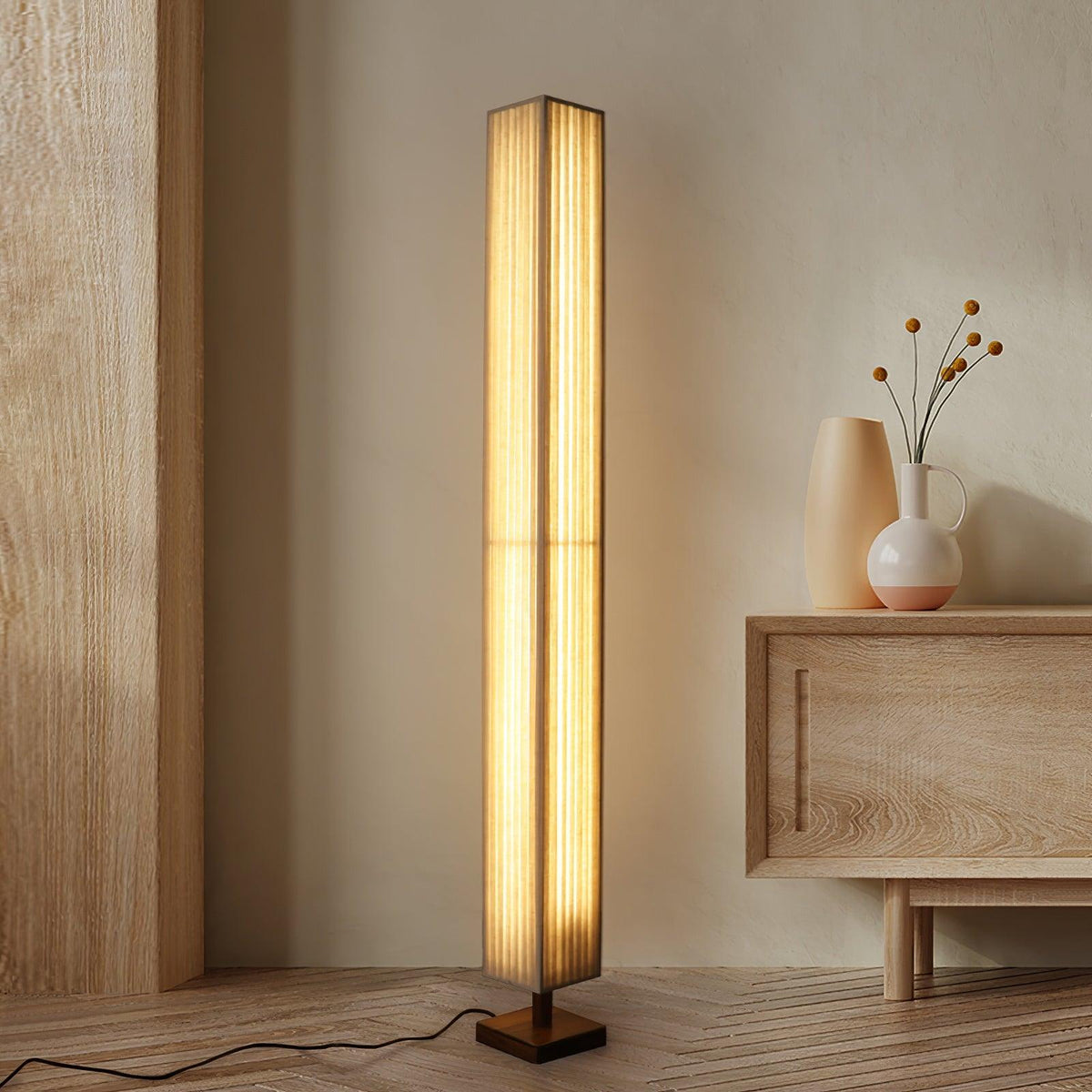 Flute Column Floor Lamp