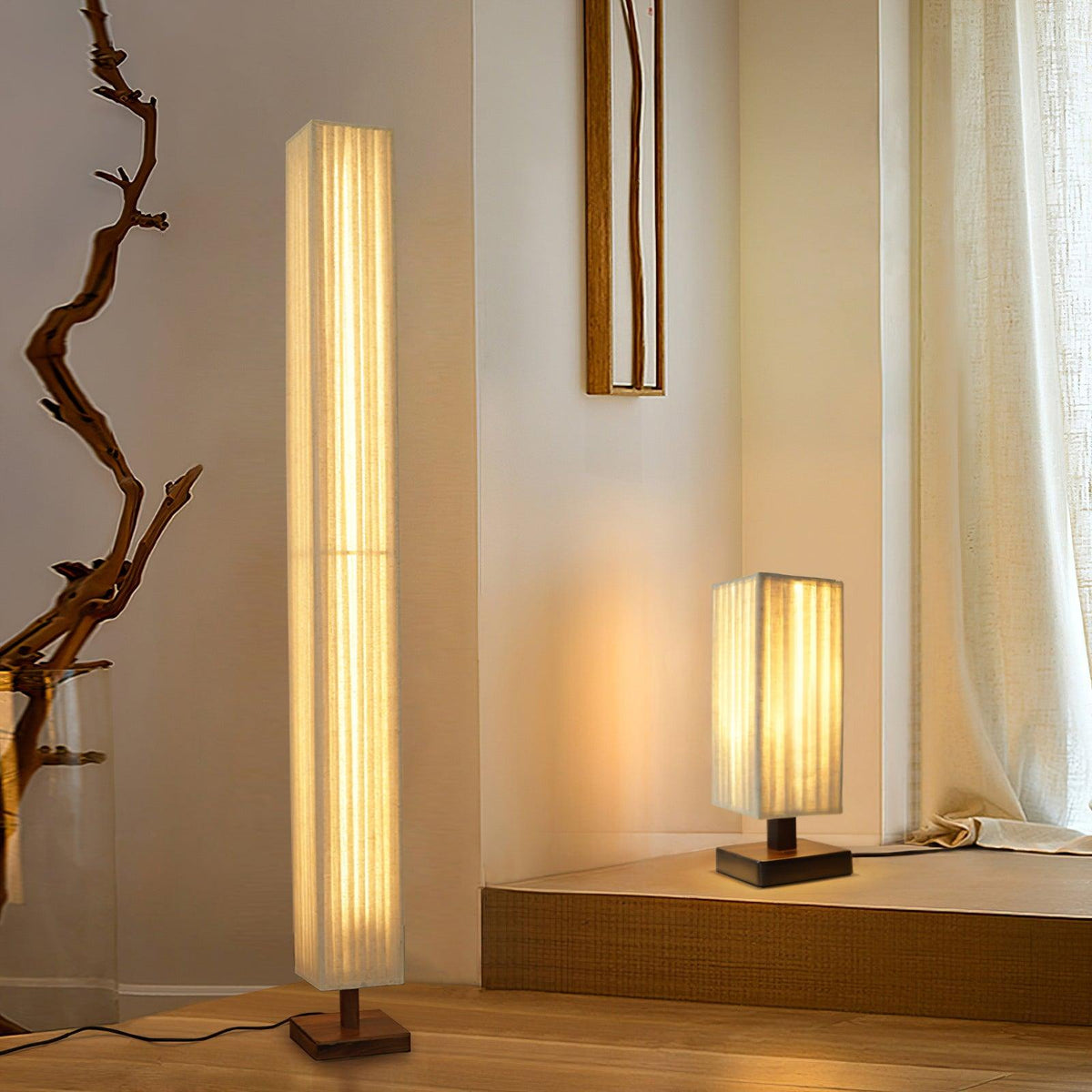 Flute Column Floor Lamp