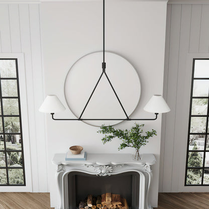 Angle Fabric Chandelier