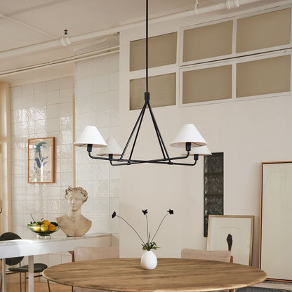 Angle Fabric Chandelier