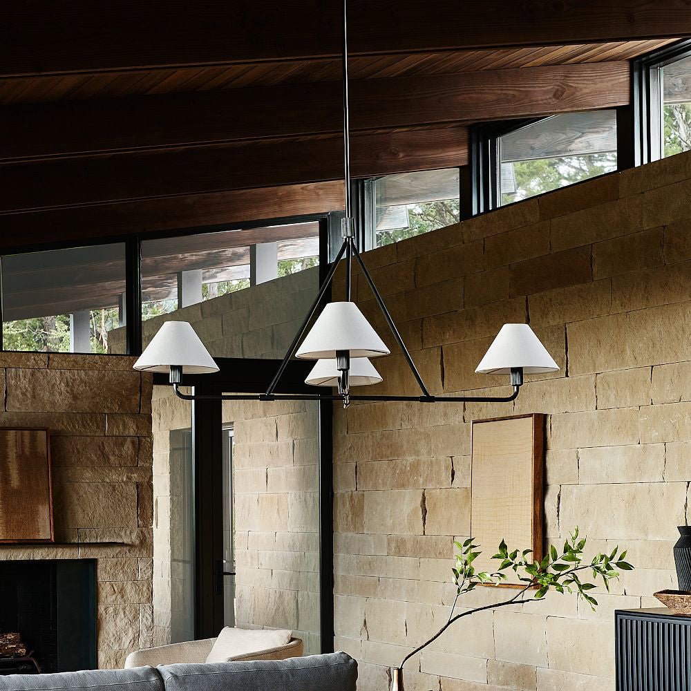 Angle Fabric Chandelier