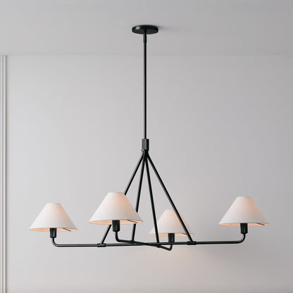 Angle Fabric Chandelier