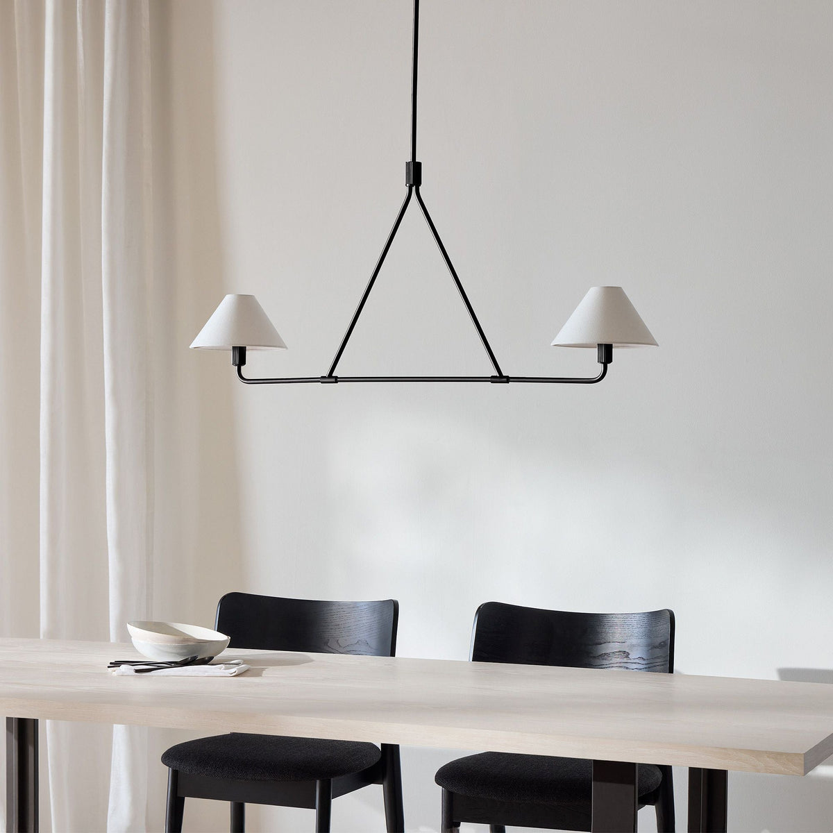 Angle Fabric Chandelier