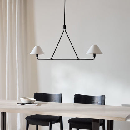 Angle Fabric Chandelier