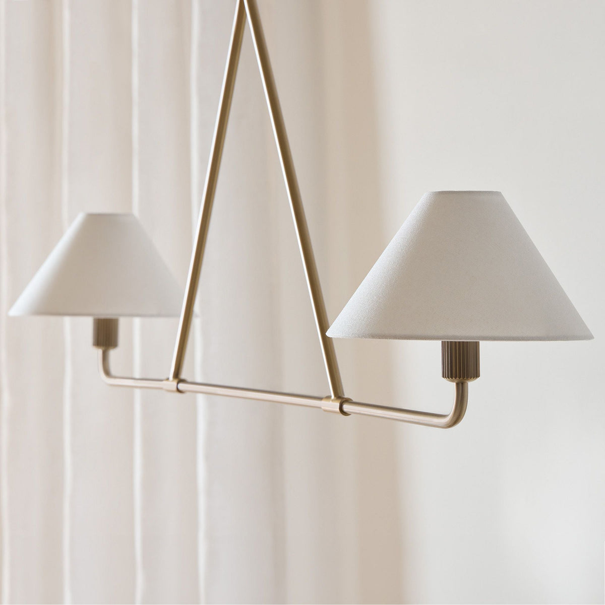 Angle Fabric Chandelier
