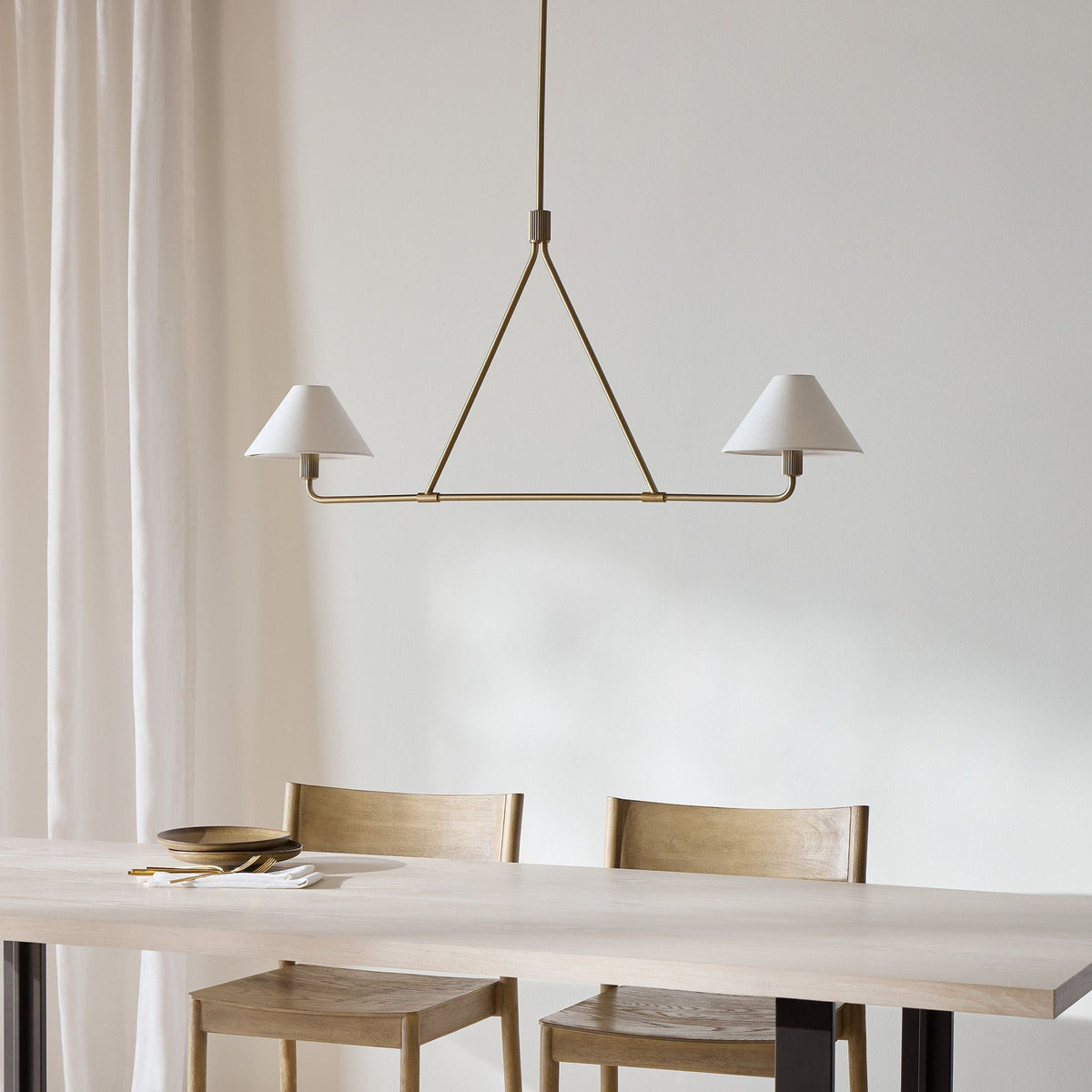Angle Fabric Chandelier