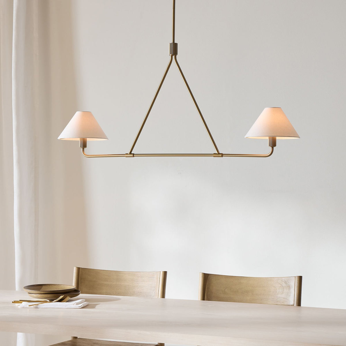 Angle Fabric Chandelier