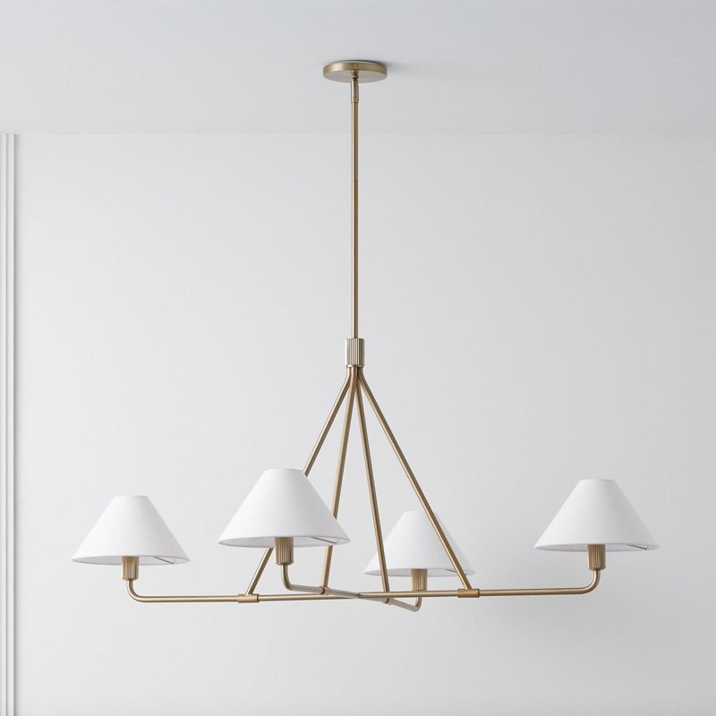 Angle Fabric Chandelier
