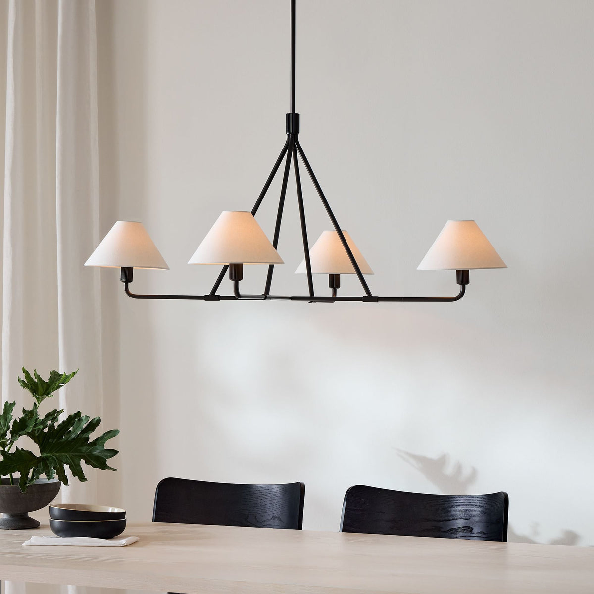 Angle Fabric Chandelier
