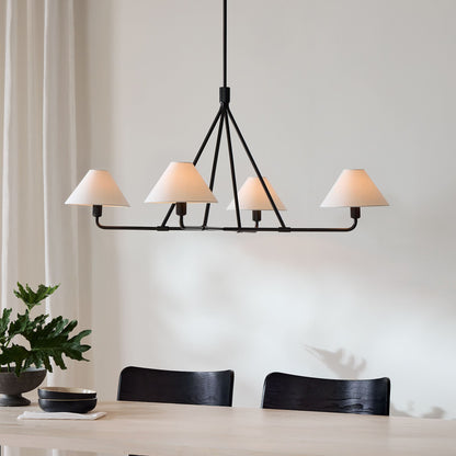 Angle Fabric Chandelier