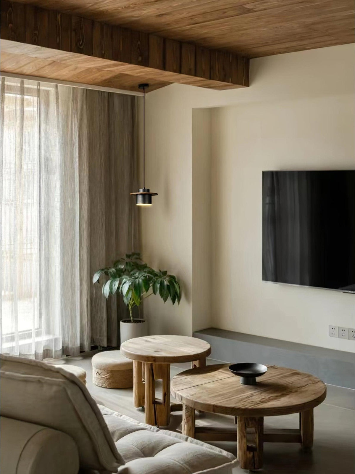 Crown Timber Pendant Light