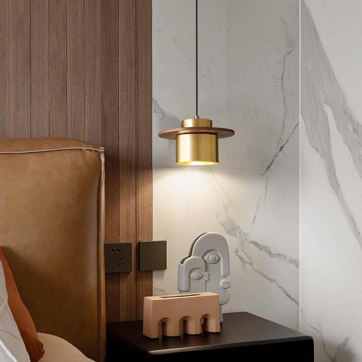 Crown Timber Pendant Light