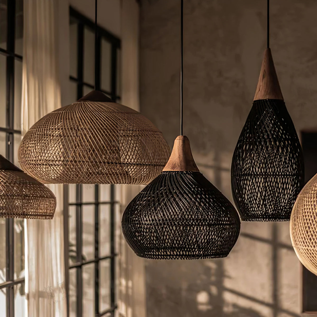 Woven Swag Pendant Light