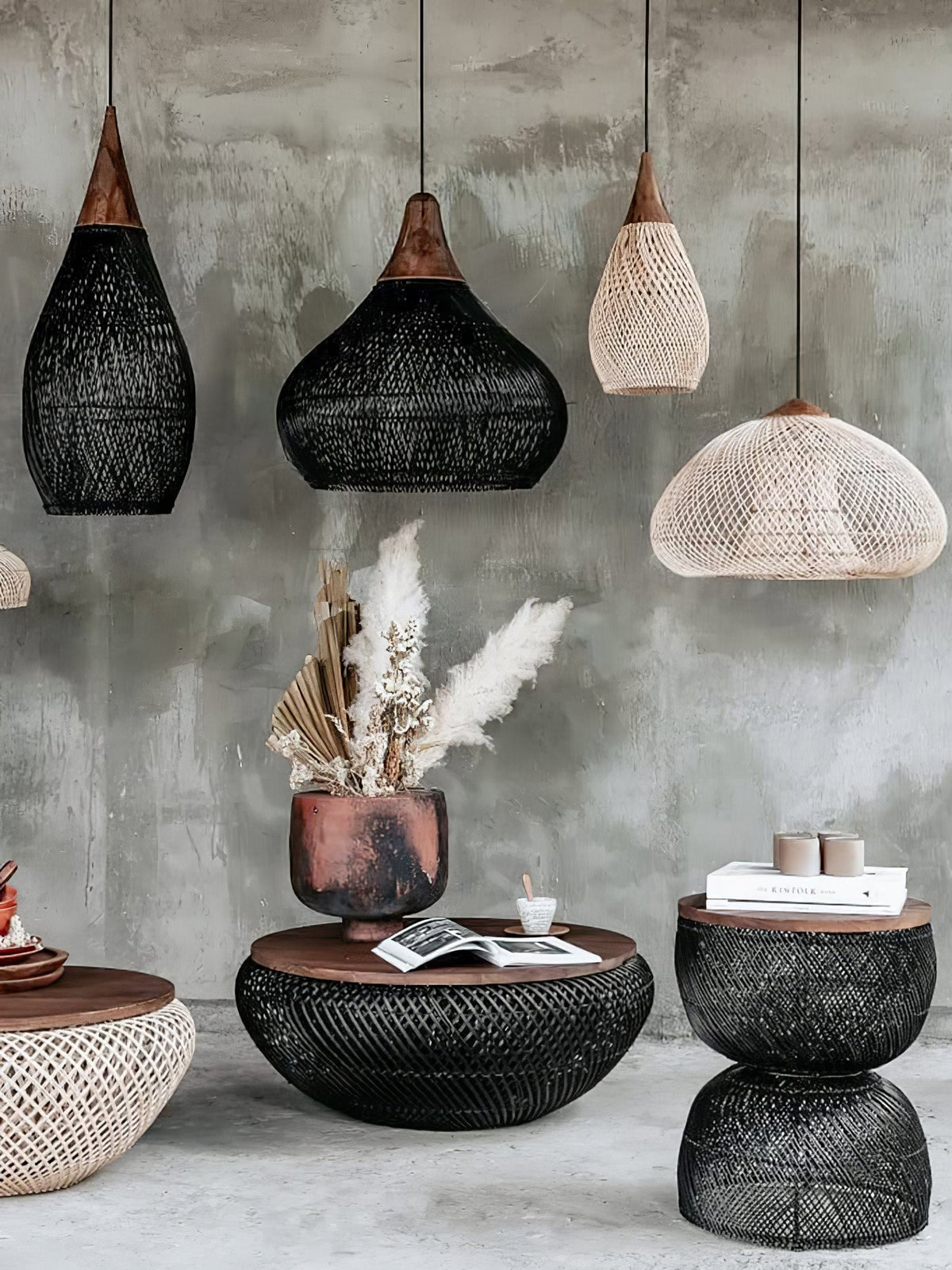 Woven Swag Pendant Light
