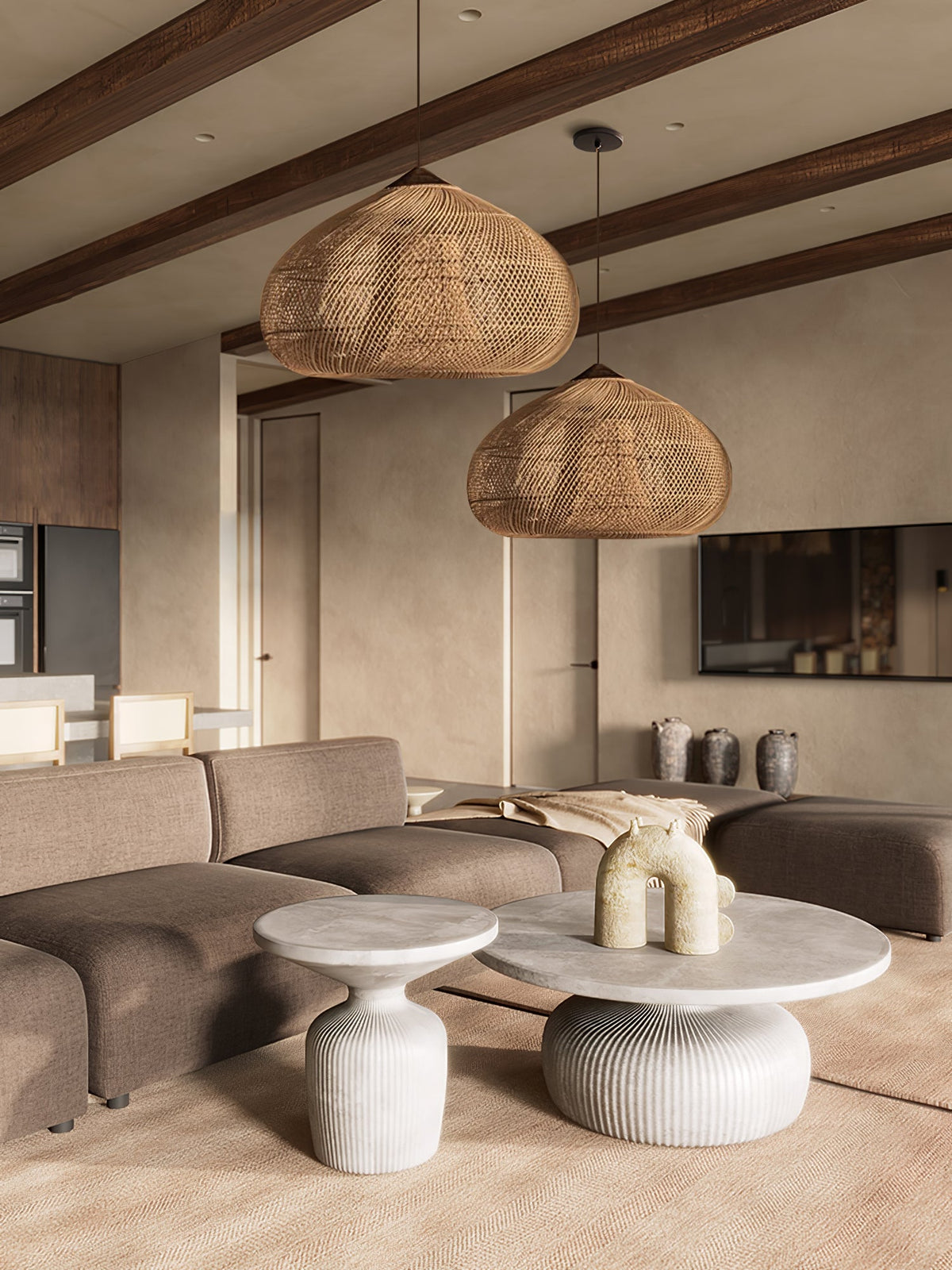Woven Swag Pendant Light