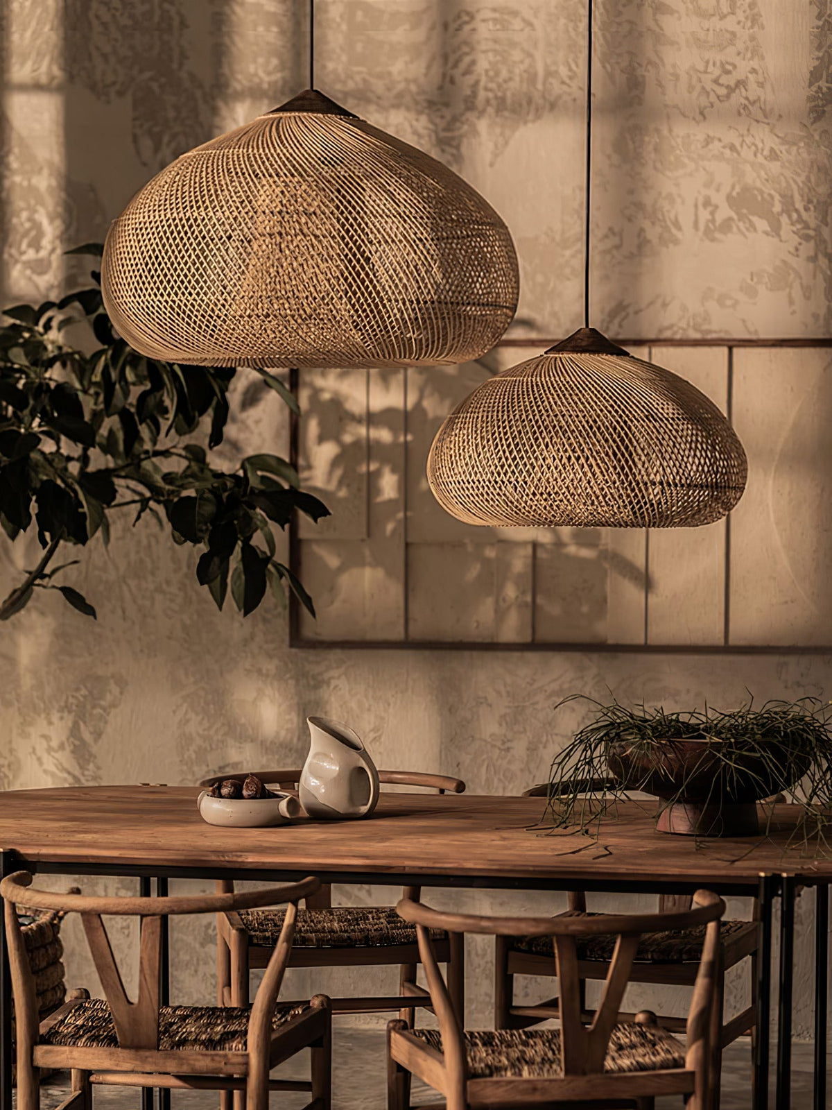 Woven Swag Pendant Light