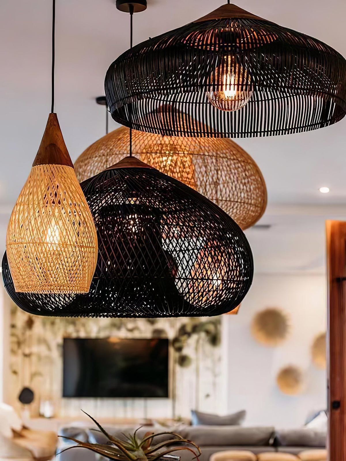 Woven Swag Pendant Light