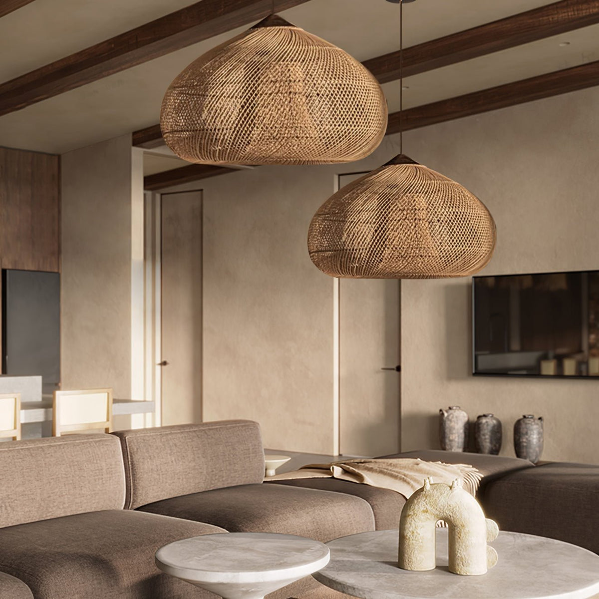 Woven Swag Pendant Light