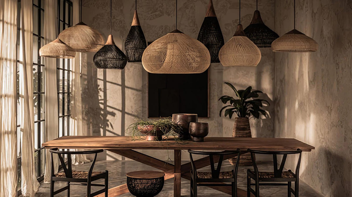 Woven Swag Pendant Light