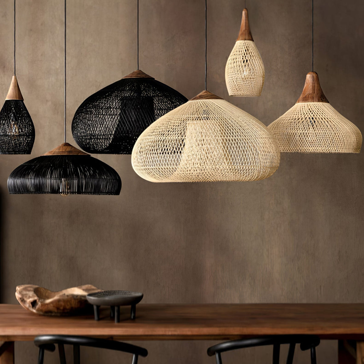 Woven Swag Pendant Light
