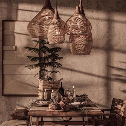 Woven Swag Pendant Light