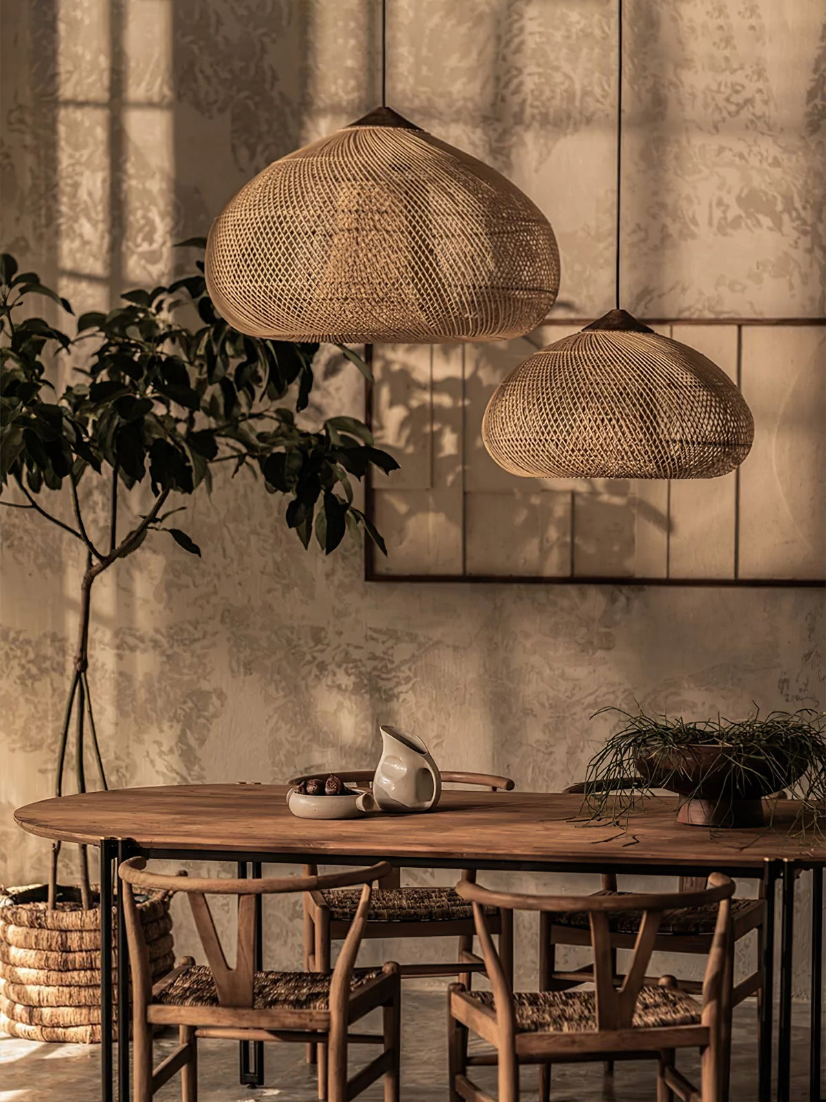 Woven Swag Pendant Light
