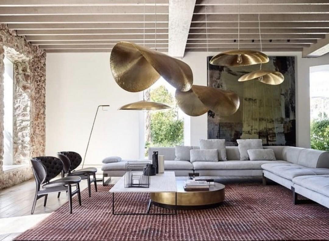 Hammered Fold Pendant Light