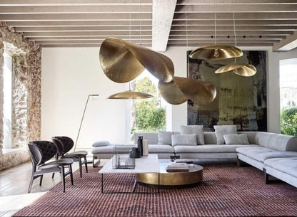 Hammered Fold Pendant Light
