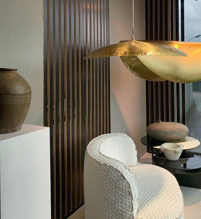 Hammered Fold Pendant Light