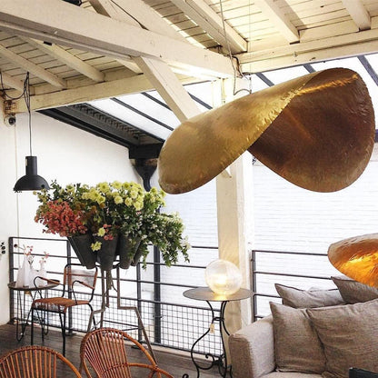Hammered Fold Pendant Light