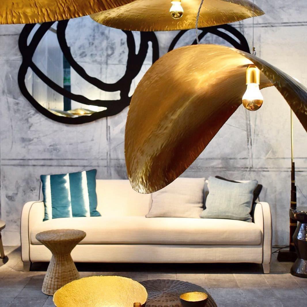 Hammered Fold Pendant Light