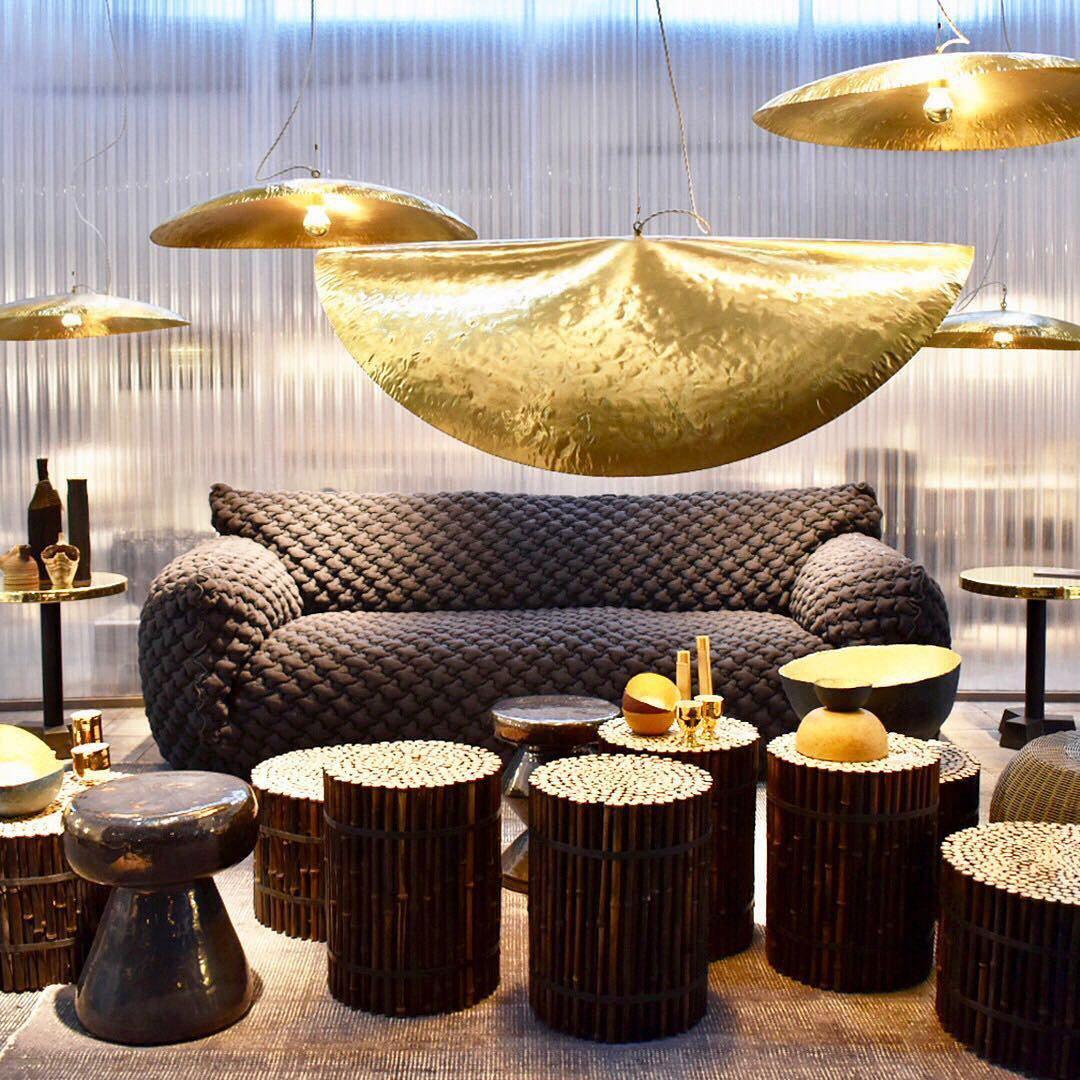 Hammered Fold Pendant Light
