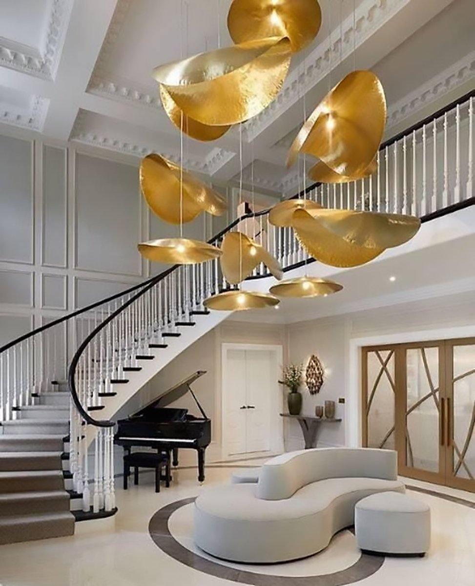 Hammered Fold Pendant Light