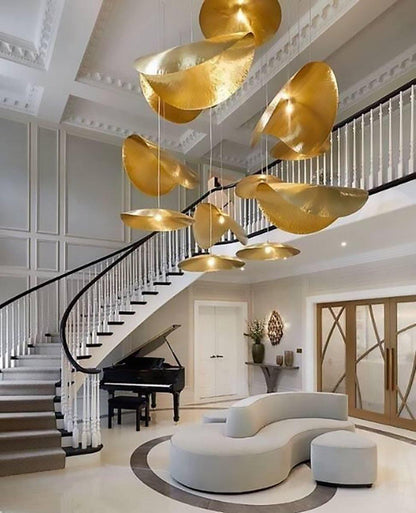 Hammered Fold Pendant Light