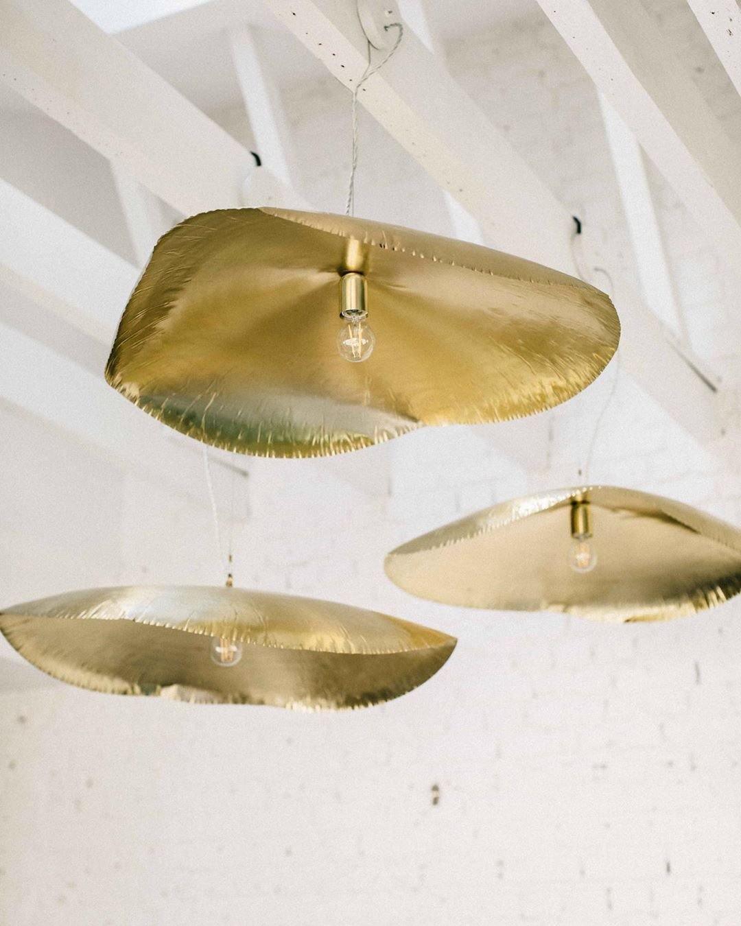 Hammered Fold Pendant Light