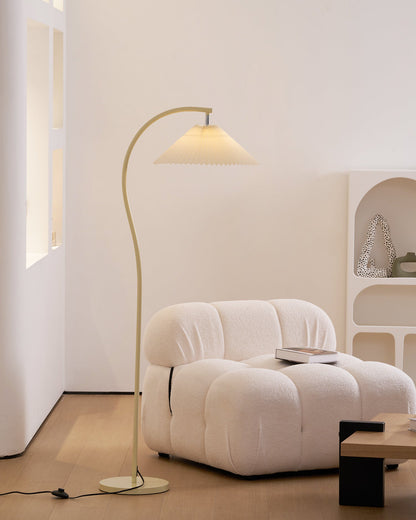 Arc Pleat Floor Lamp