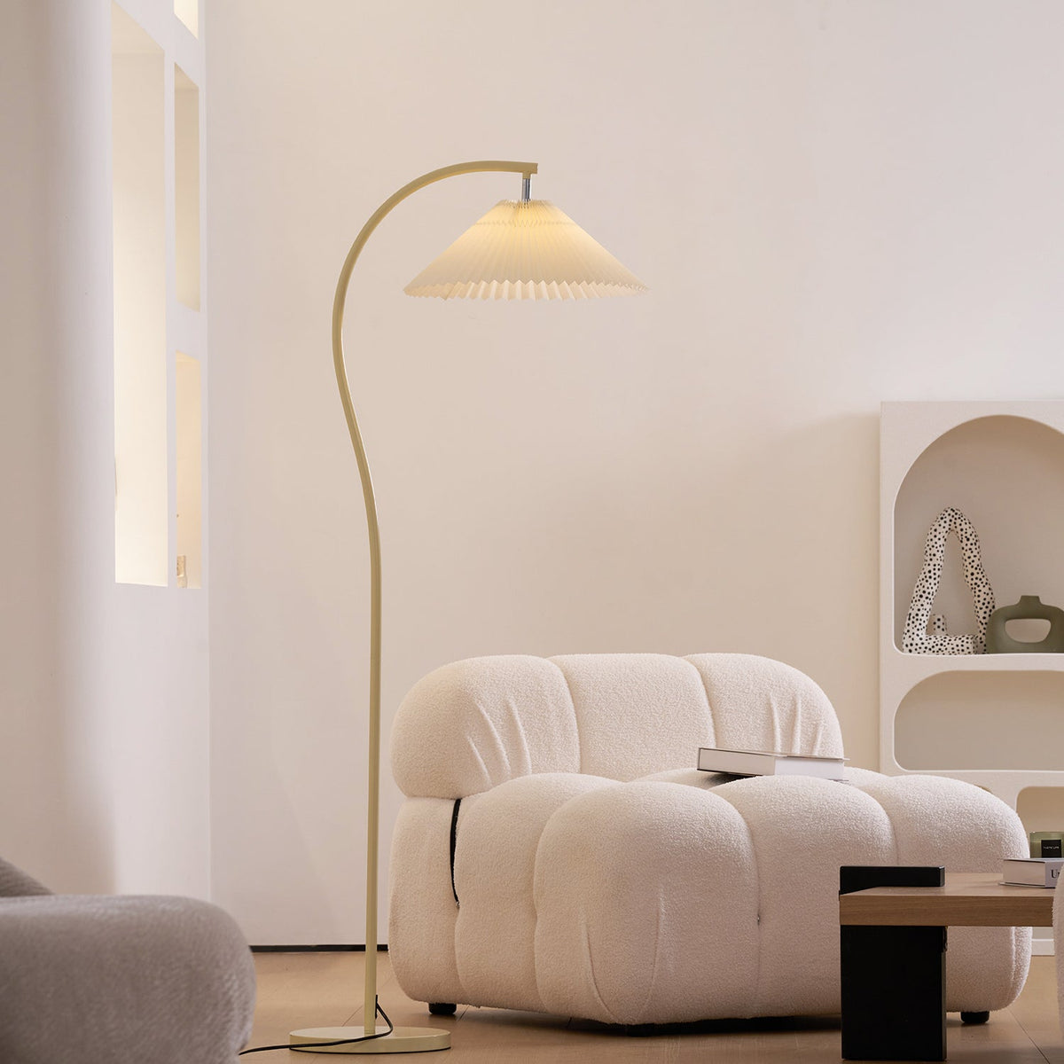Arc Pleat Floor Lamp