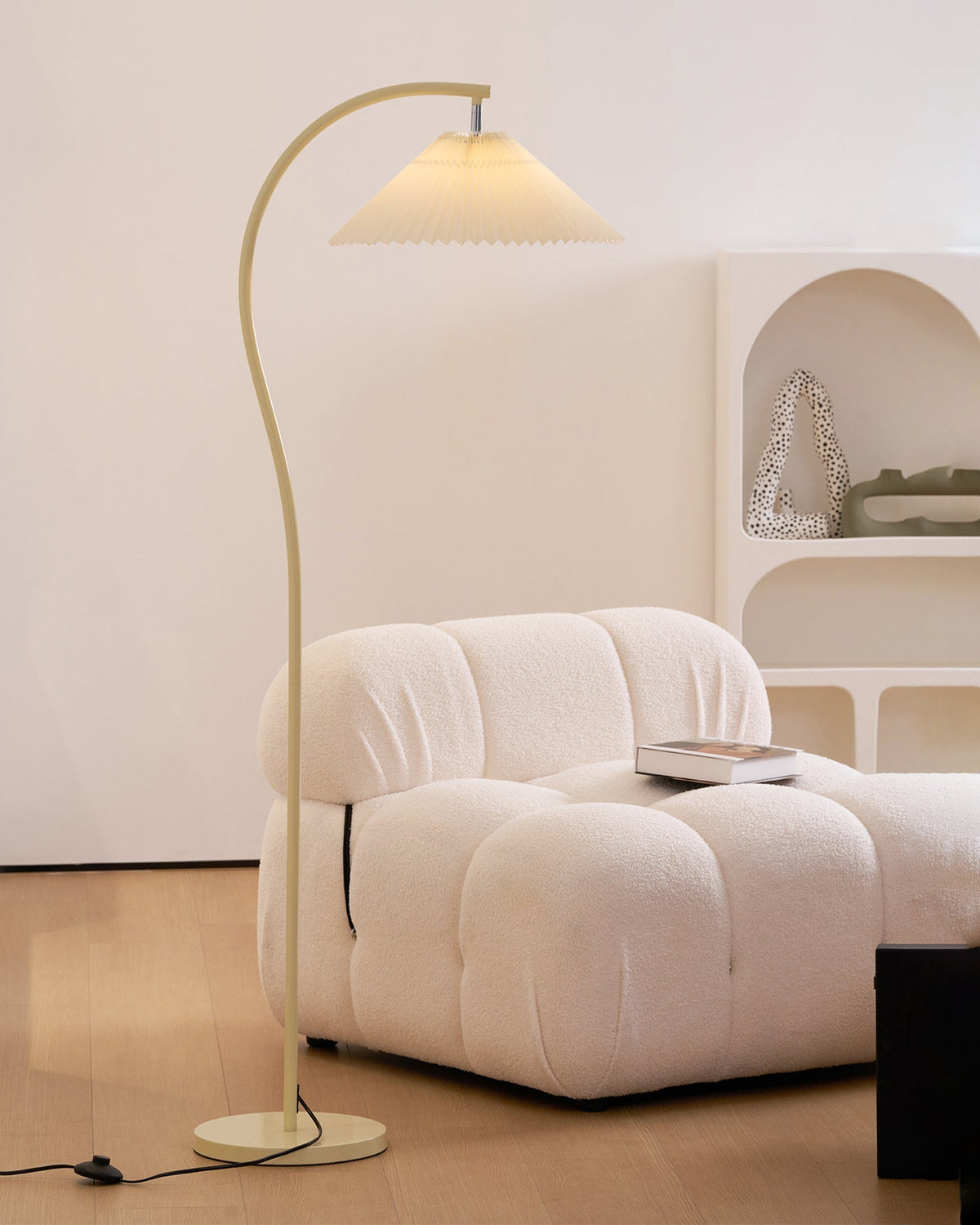 Arc Pleat Floor Lamp