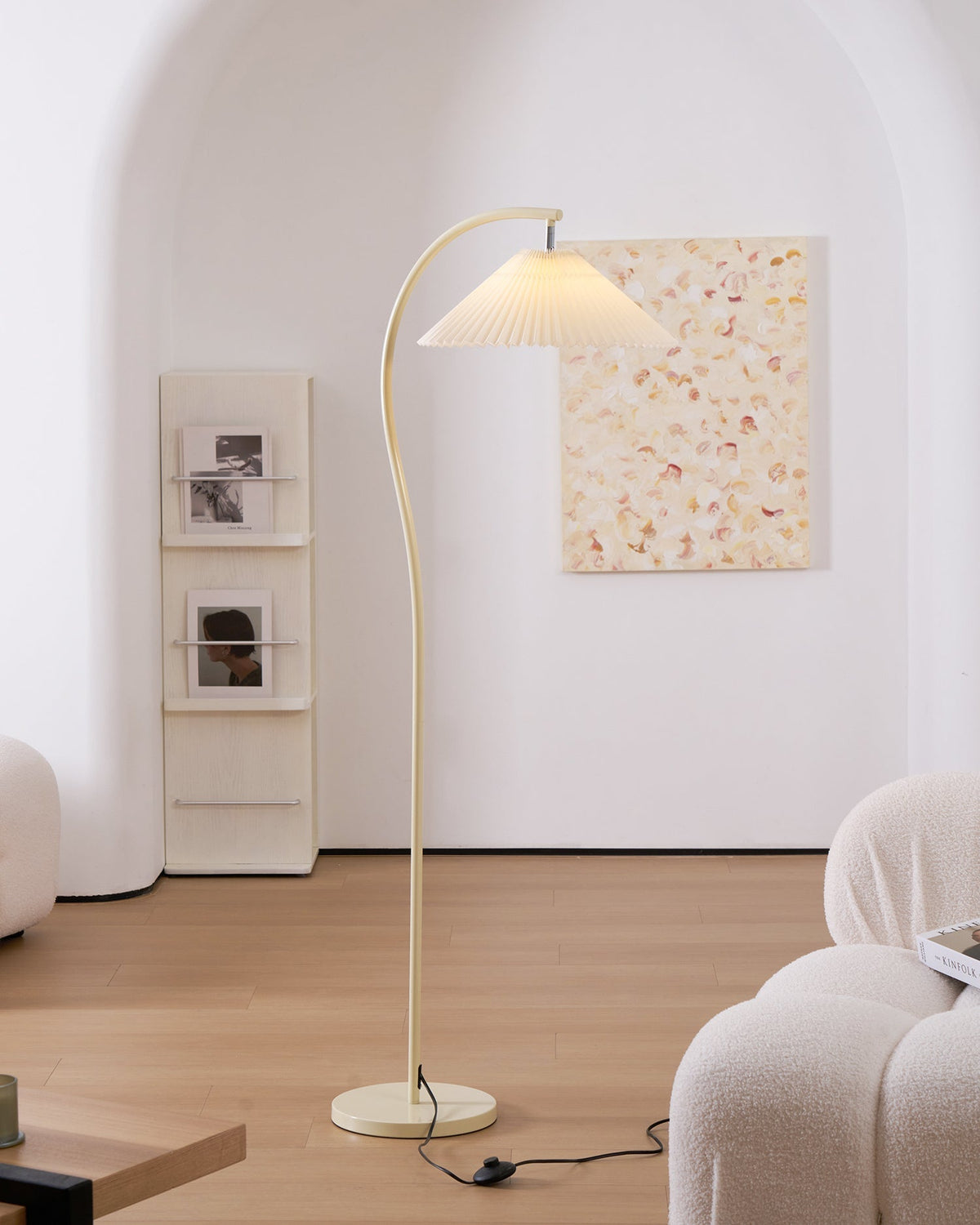 Arc Pleat Floor Lamp