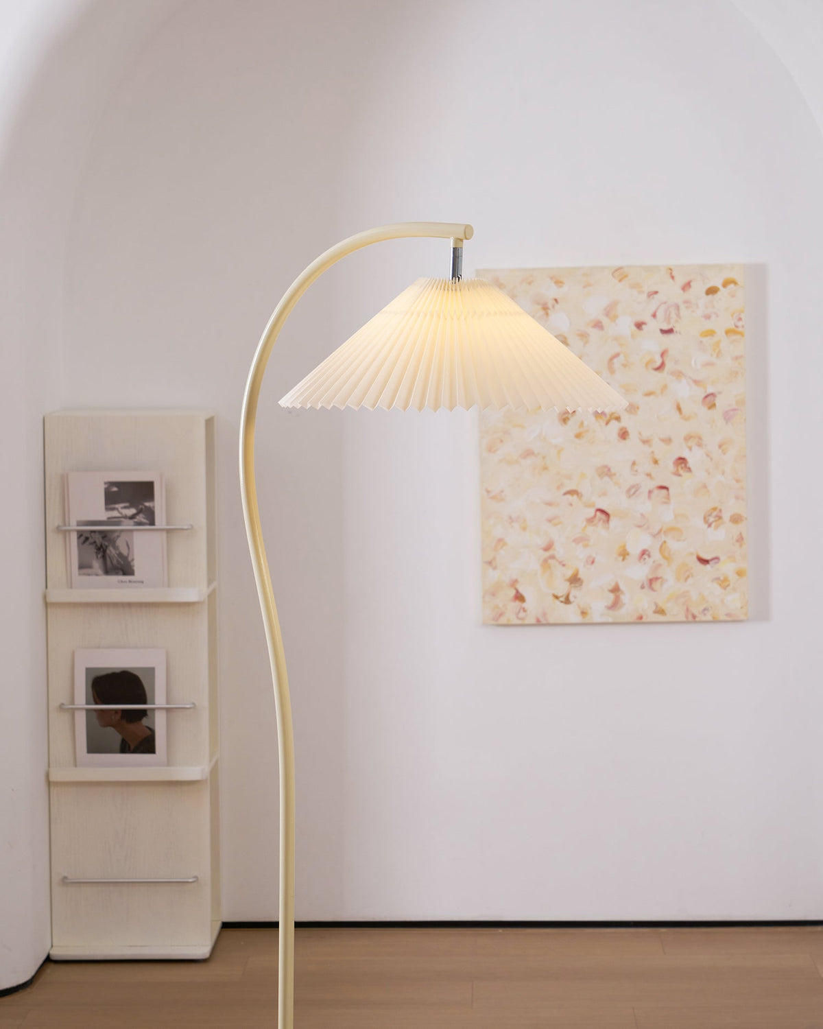 Arc Pleat Floor Lamp