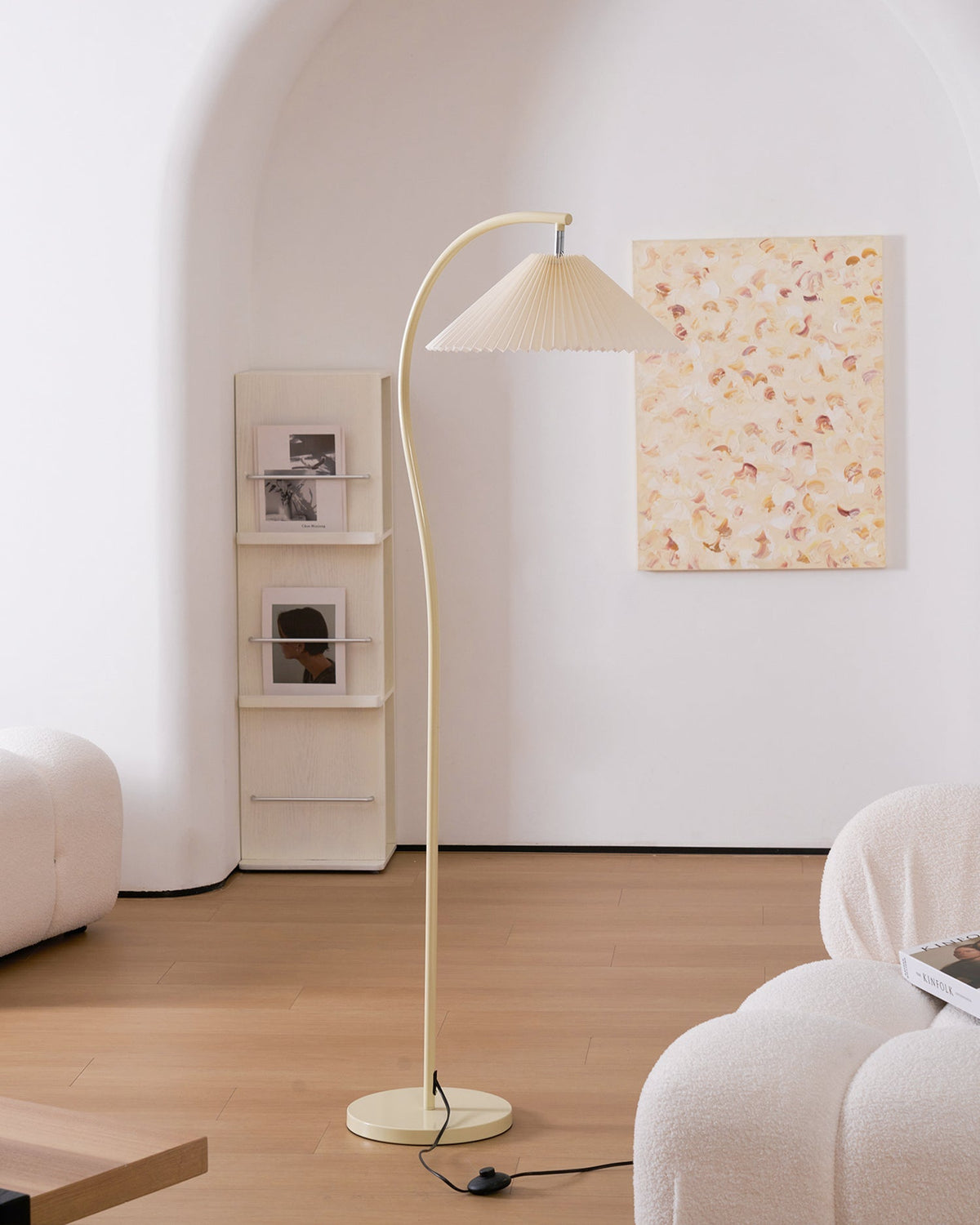 Arc Pleat Floor Lamp