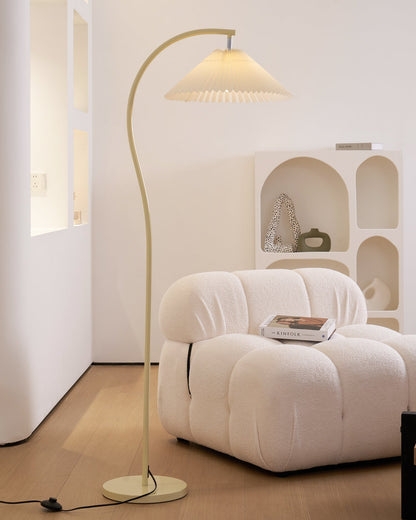 Arc Pleat Floor Lamp