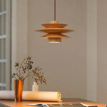 Tier Timber Pendant Light
